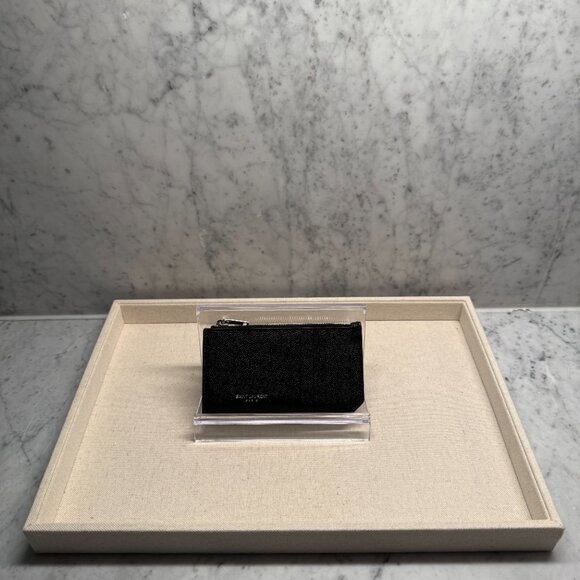 Saint Laurent Cassandre Fragments Zipped Card Case & Bill Clip - Picture 3 of 7